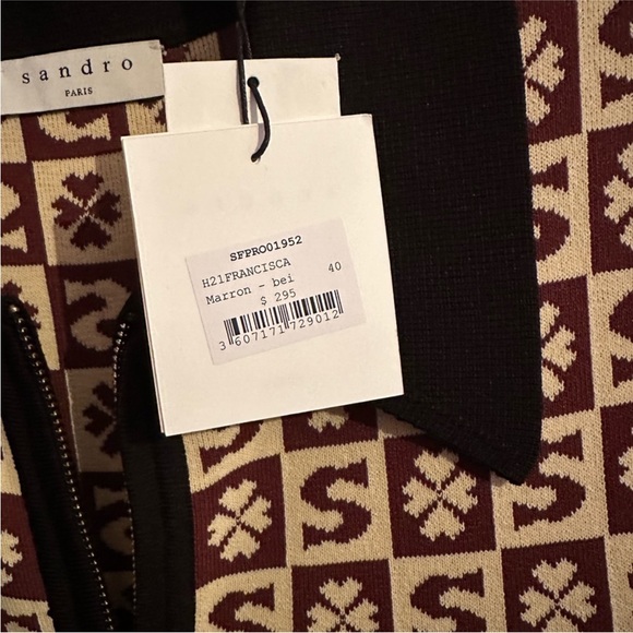 Sandro Knit Logo Shift Shirt Dress - Picture 12 of 15